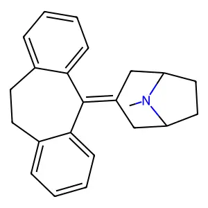 Tropane, 3-(10,11-dihydro-5H-dibenzo(a,d)cyclohepten-5-ylidene)- structure