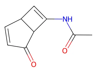 7-Acetylaminobicyclo(3.2.0)hepta-3,6-dien-2-one structure