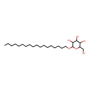 Stearyl glucoside structure