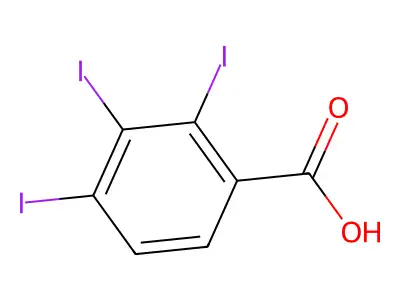 三碘苯甲酸 structure