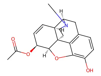 6-Acetylmorphine structure