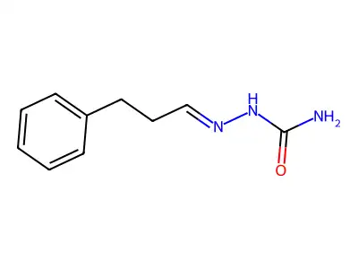 2-(3-Phenylpropylidene)hydrazinecarboxamide structure