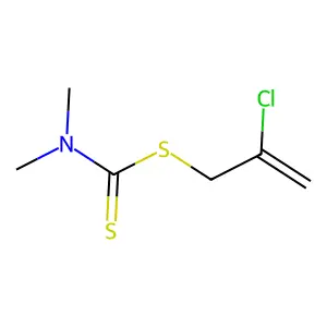 2-Chloroprop-2-en-1-yl dimethylcarbamodithioate structure