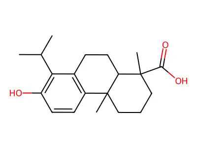 13-Hydroxy-14-(propan-2-yl)podocarpa-8,11,13-trien-15-oic acid structure