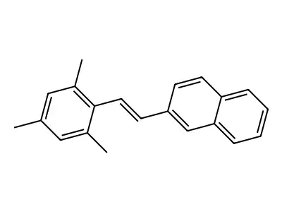 2-(2-Mesitylvinyl)naphthalene structure