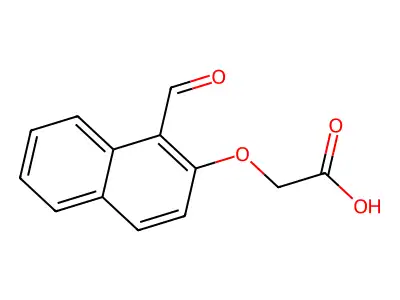 2-[(1-Formylnaphthalen-2-yl)oxy]acetic acid structure