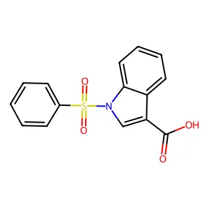 1-(phenylsulfonyl)-1H-indole-3-carboxylic acid structure