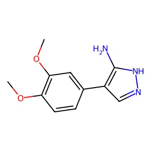 4-(3,4-dimethoxyphenyl)-1H-pyrazol-5-amine structure