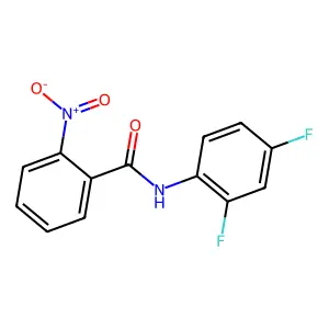 N-(2,4-difluorophenyl)-2-nitrobenzamide structure