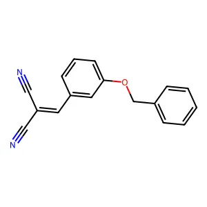 3-(苄氧基)亚苄基丙二腈 structure