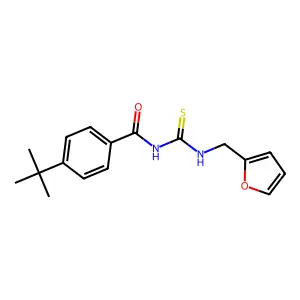 4-tert-butyl-N-(furan-2-ylmethylcarbamothioyl)benzamide structure