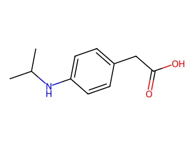 2-(对异丙氨基苯基)乙酸 structure