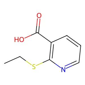 2-(Ethylthio)nicotinic acid structure