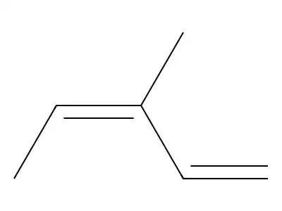 (3E)-3-methylpenta-1,3-diene structure