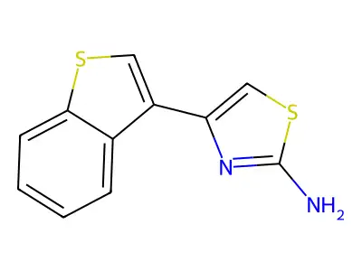 4-(Benzo[b]thiophen-3-yl)thiazol-2-amine structure