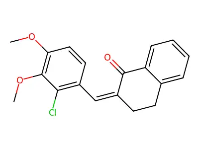 2-[(2-Chloro-3,4-dimethoxyphenyl)methylene]-3,4-dihydro-1(2H)-naphthalenone structure