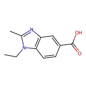 1-Ethyl-2-methyl-1H-benzoimidazole-5-carboxylic acid structure