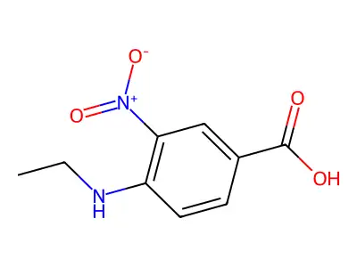 N-Ethyl-3-nitro PABA structure