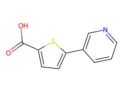 5-pyridin-3-ylthiophene-2-carboxylic Acid structure