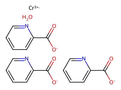 吡啶-2-甲酸铬 structure