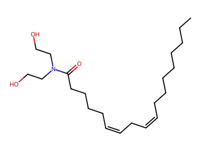 N,N-双(2-羟乙基)十八碳-6,9-二烯酰胺 structure