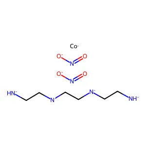 2-Azanidylethyl-[2-(2-azanidylethylazanidyl)ethyl]azanide;cobalt;dinitrite structure