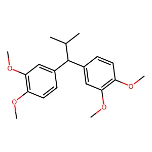 1,1'-(2-Methylpropylidene)bis[3,4-dimethoxybenzene] structure