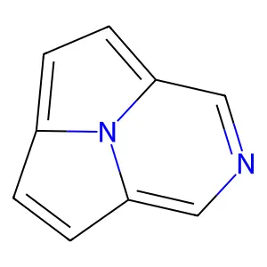 Pyrazino(2,1,6-cd)pyrrolizine structure