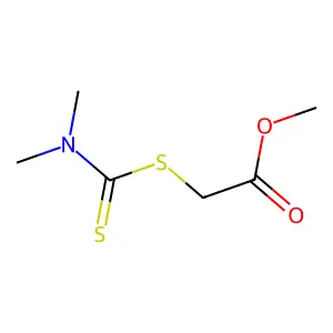 Methyl 2-(dimethylcarbamothioylsulfanyl)acetate structure