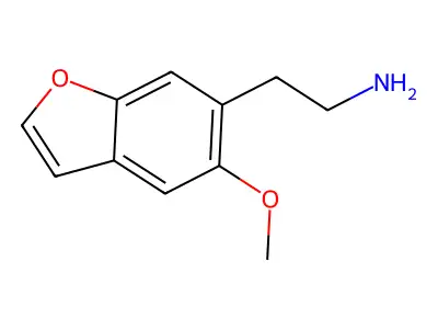 5-甲氧基-6-苯并呋喃乙胺 structure