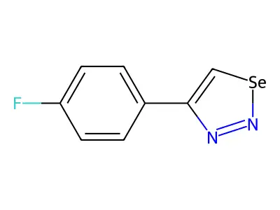 4-(4-Fluorophenyl)-1,2,3-selenadiazole structure
