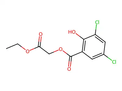 2-Ethoxy-2-oxoethyl 3,5-dichloro-2-hydroxybenzoate structure