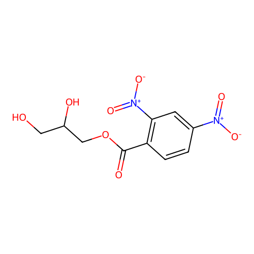 2,3-Dihydroxypropyl 2,4-dinitrobenzoate structure