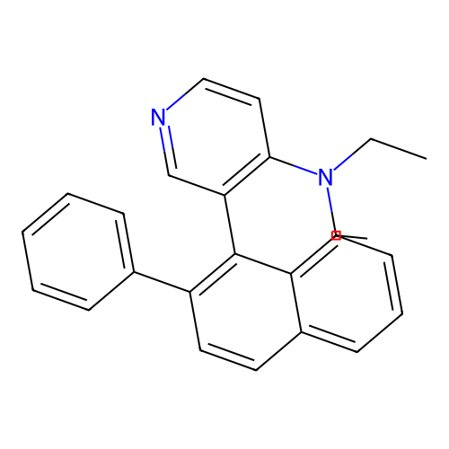 N,N-diethyl-3-(2-phenylnaphthalen-1-yl)pyridin-4-amine structure