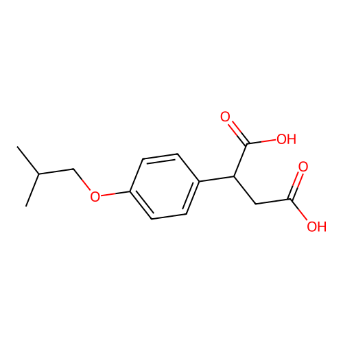 2-[4-(2-Methylpropoxy)phenyl]butanedioic acid structure