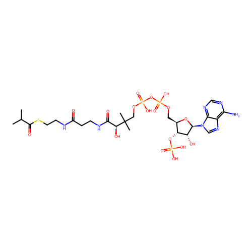 Isobutyryl-CoA structure