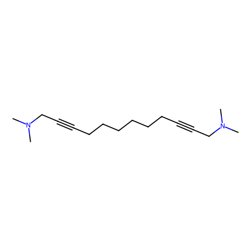 N,N,N',N'-tetramethyldodeca-2,10-diyne-1,12-diamine structure