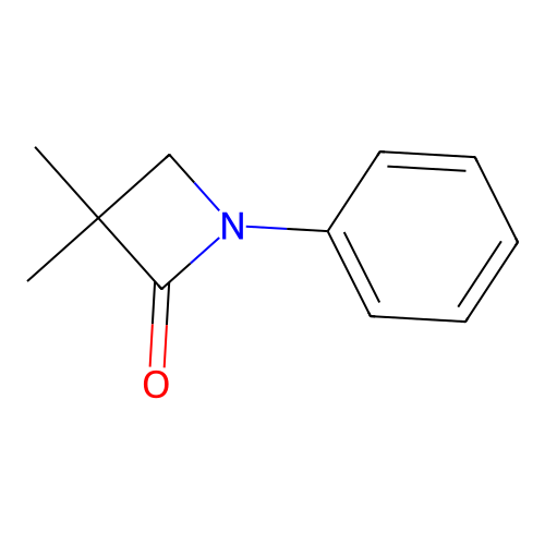 3,3-Dimethyl-1-phenylazetidin-2-one structure