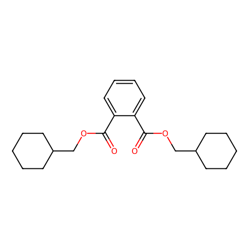 1,2-Benzenedicarboxylic acid, bis(cyclohexylmethyl) ester structure