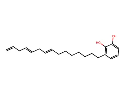 3-Pentadeca-8,11,14-trienylbenzene-1,2-diol structure