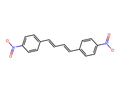 1-Nitro-4-[4-(4-nitrophenyl)buta-1,3-dienyl]benzene structure