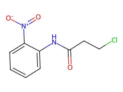 3-chloro-N-(2-nitrophenyl)propanamide structure