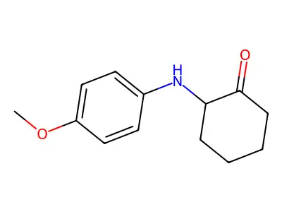 2-(4-Methoxyanilino)cyclohexanone structure