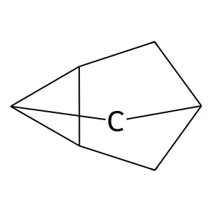 Tricyclo(2.2.1.02,6)heptane structure
