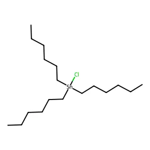 Chlorotrihexylstannane structure