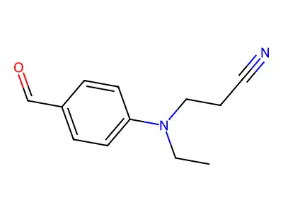 3-(Ethyl(4-formylphenyl)amino)propanenitrile structure