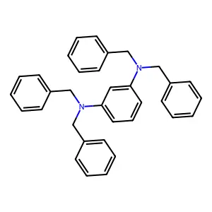 1,3-Benzenediamine, N1,N1,N3,N3-tetrakis(phenylmethyl)- structure