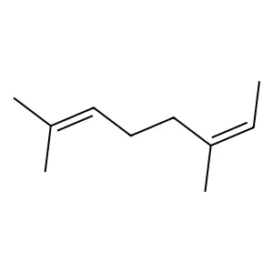 (6E)-2,6-dimethyl-2,6-octadiene structure
