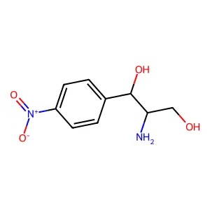 (1R,2S)-1-(4-Nitrophenyl)-2-aminopropane-1,3-diol structure
