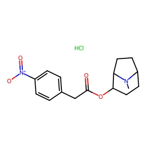 2-alpha-Tropine p-nitrophenylacetate, hydrochloride structure
